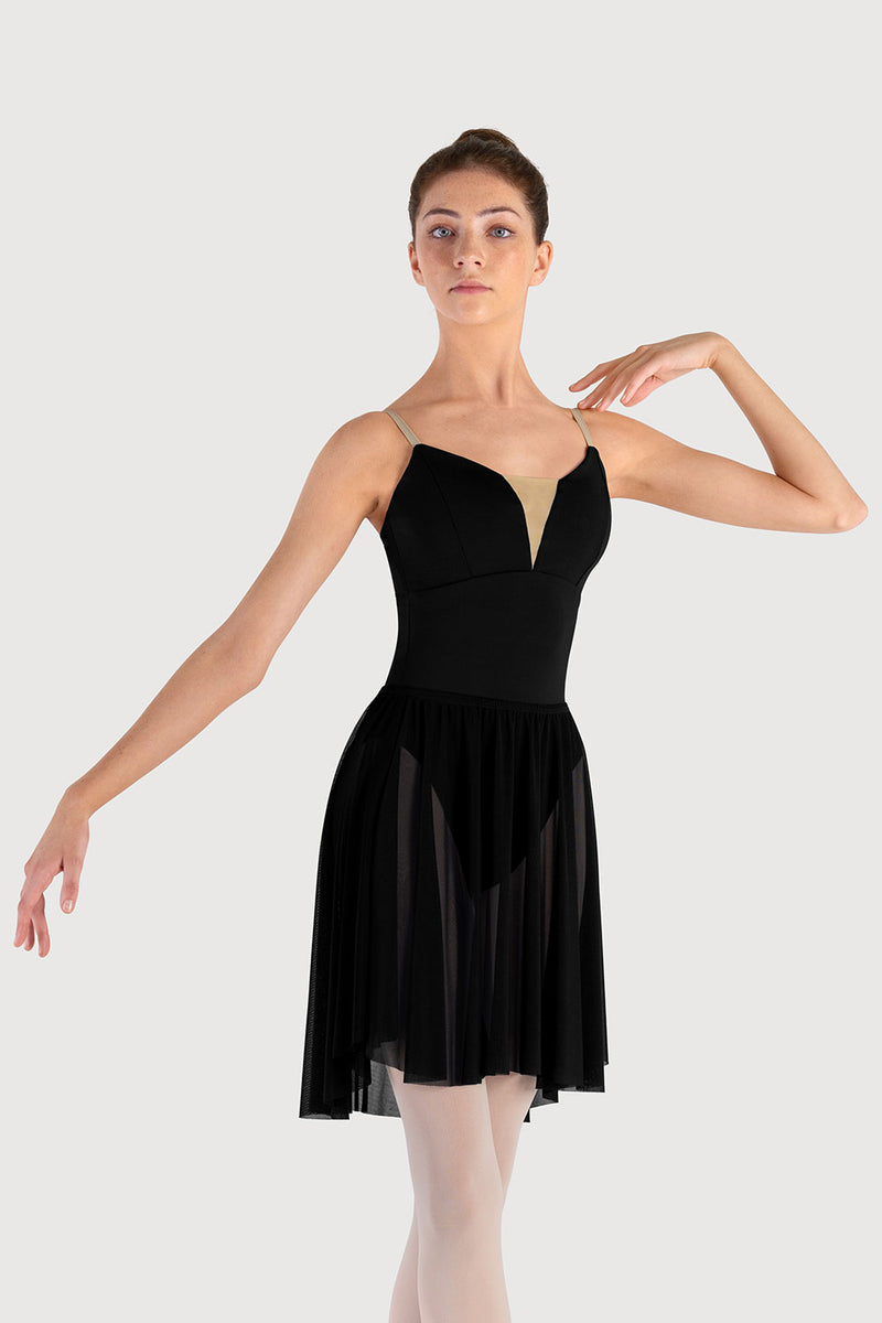 Bloch - Girls Heart Mesh Pull-On Skirt