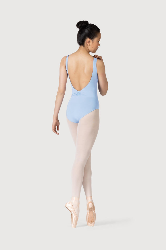  L3866SB - Bloch Microlux™ Gayleena Empire Gathered Front Wide Strap Leotard in  colour

