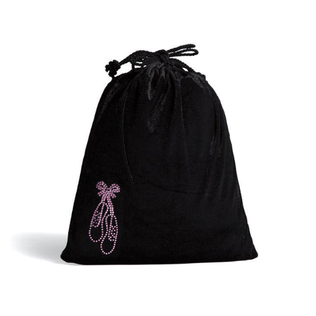 A6149 Bloch Velvet Drawstring Shoe Bag Bloch Australia