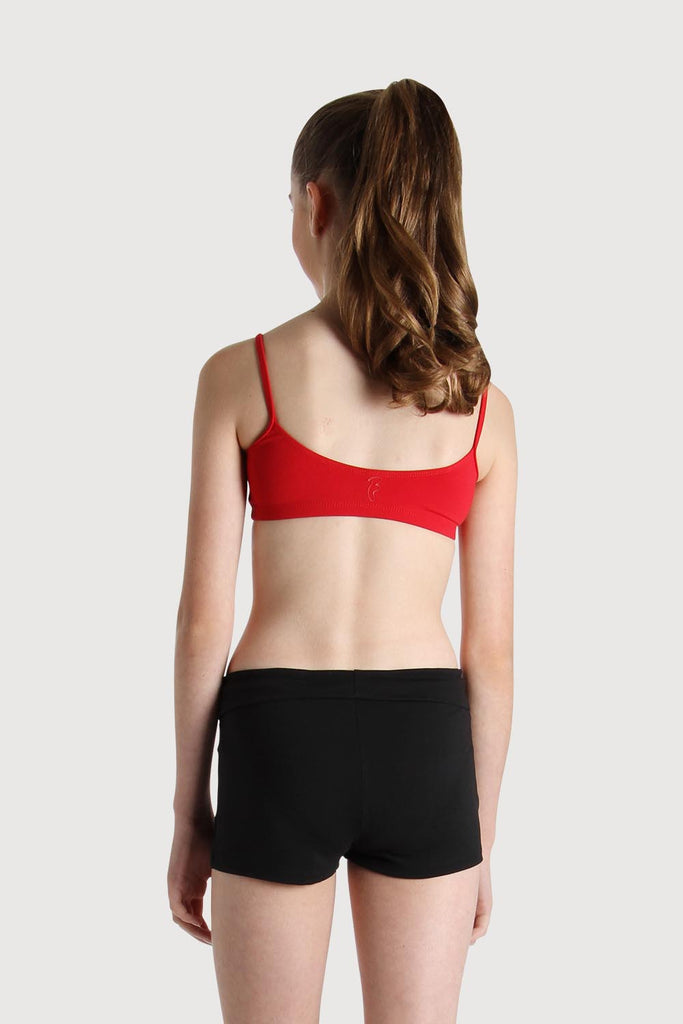  DF5803G - Bloch Roll Down Girls Short in  colour
