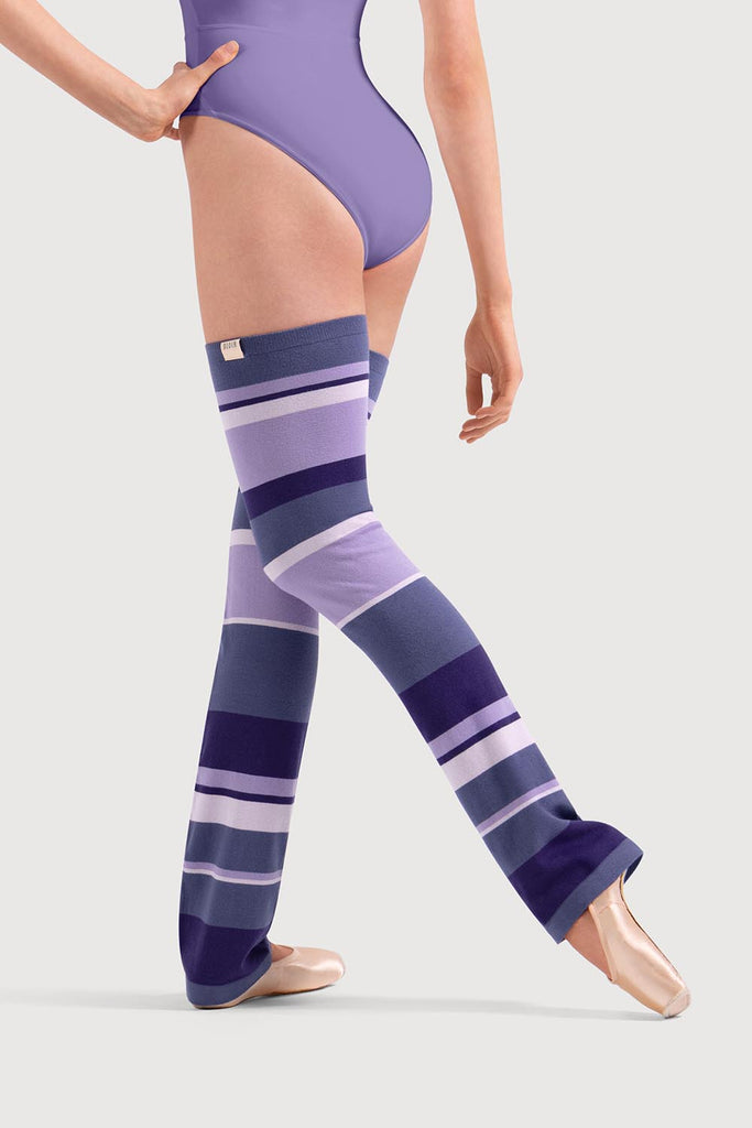  A51107 - Bloch Striped Long Legwarmers in  colour
