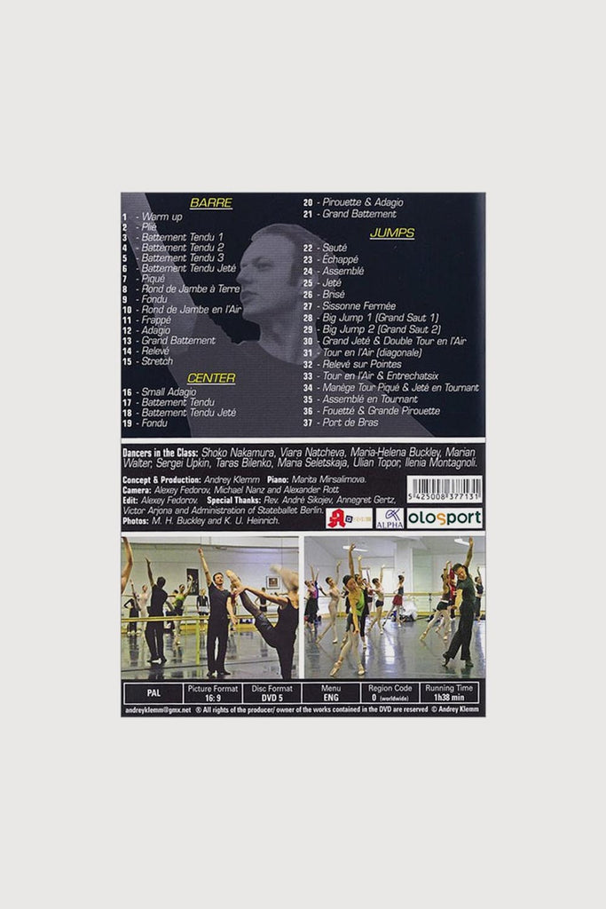  71090 - DVD Master Class With Andrey Klemm in  colour
