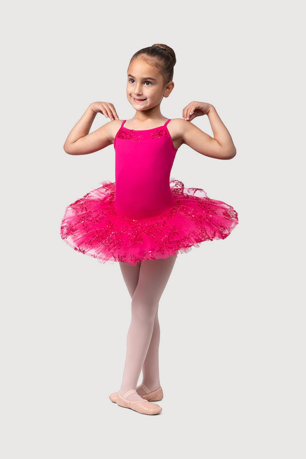 R0820G Bloch 'Perlaida' Sequin Overlay Girls Tutu Dress – Bloch