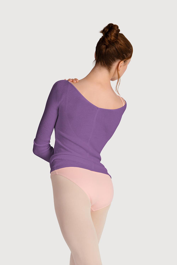  Z0105 - Bloch Kara Long Sleeve V Womens Top in  colour
