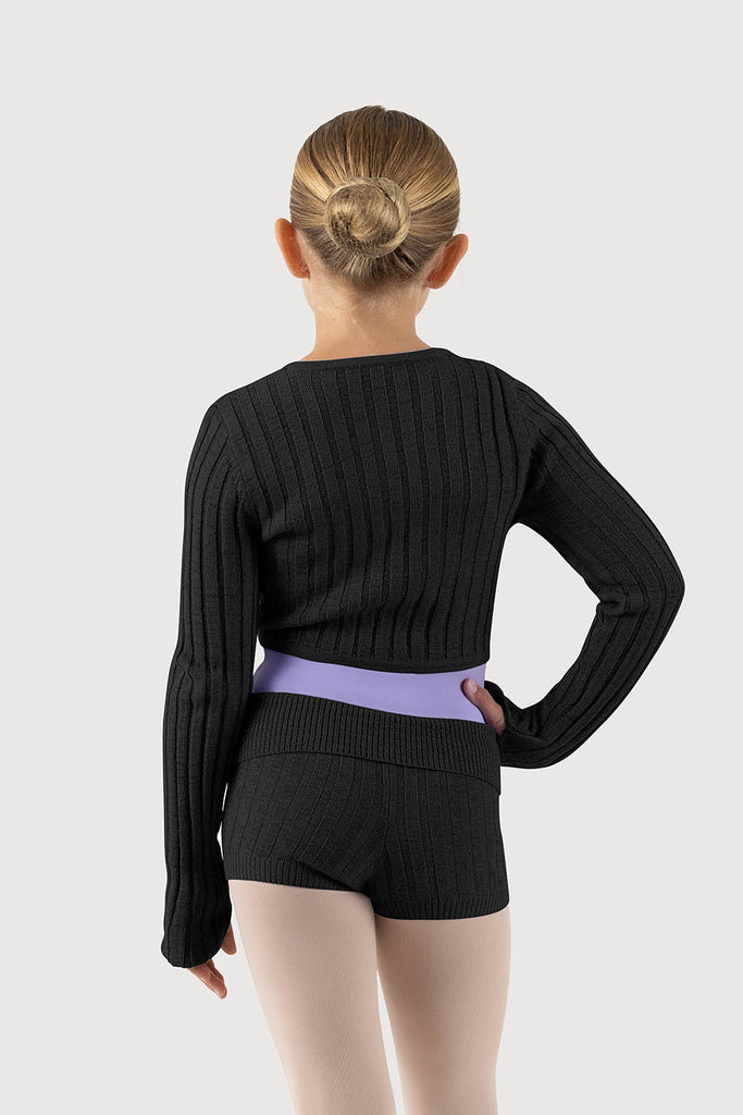  Z51079G - Bloch Viola Tiwst Front Girls Knitted Top in  colour
