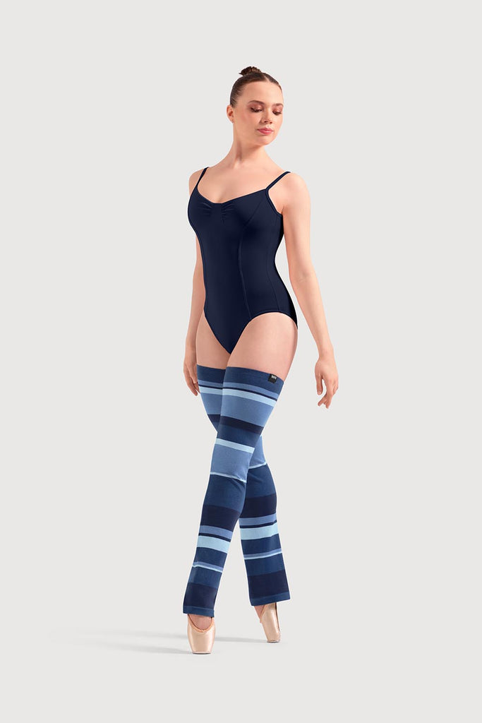  A51107 - Bloch Striped Long Legwarmers in  colour

