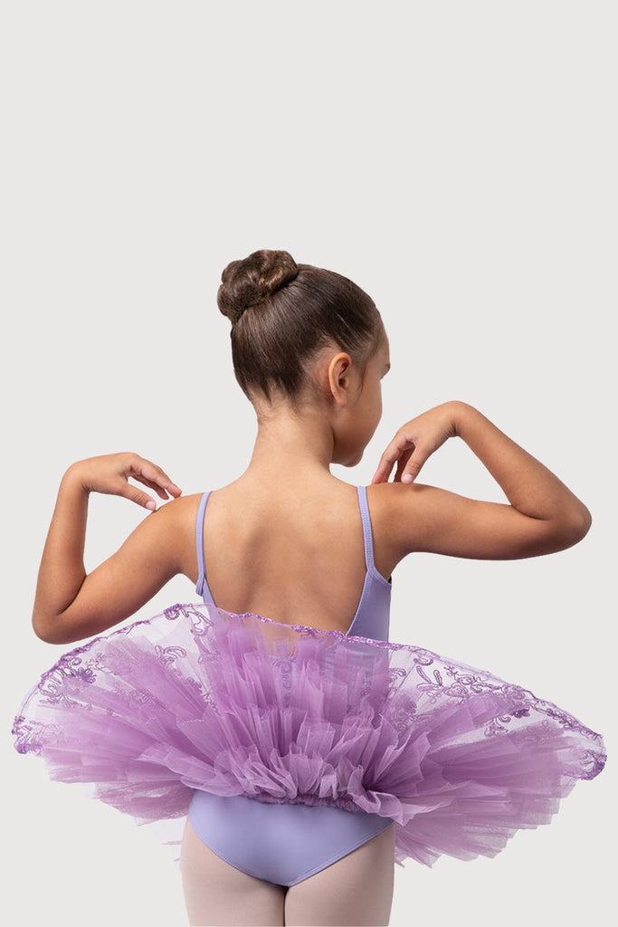  R0820G - Bloch 'Perlaida' Sequin Overlay Girls Tutu Dress in  colour
