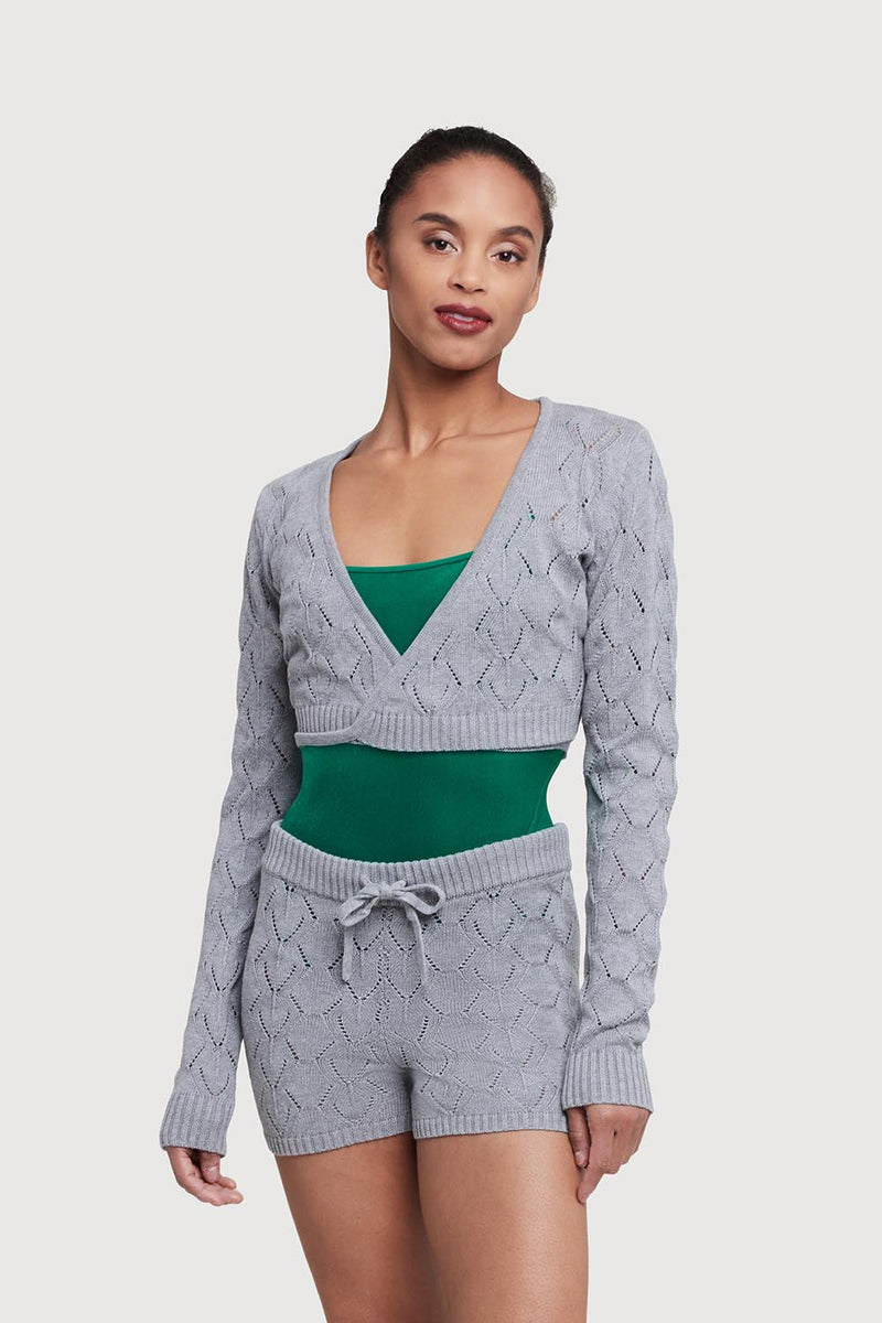 Bloch R Z55239 - Bloch Nola Diamond Knit Womens Wrap Top – Bloch Australia