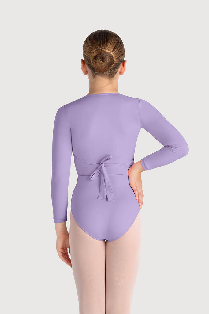  Z0858G - Bloch Overture Crossover Girls Long Sleeve Wrap Top in  colour
