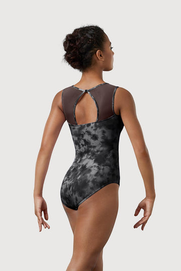 LM53102TW Mirella Watercolour High Neck Tweens Tank Leotard