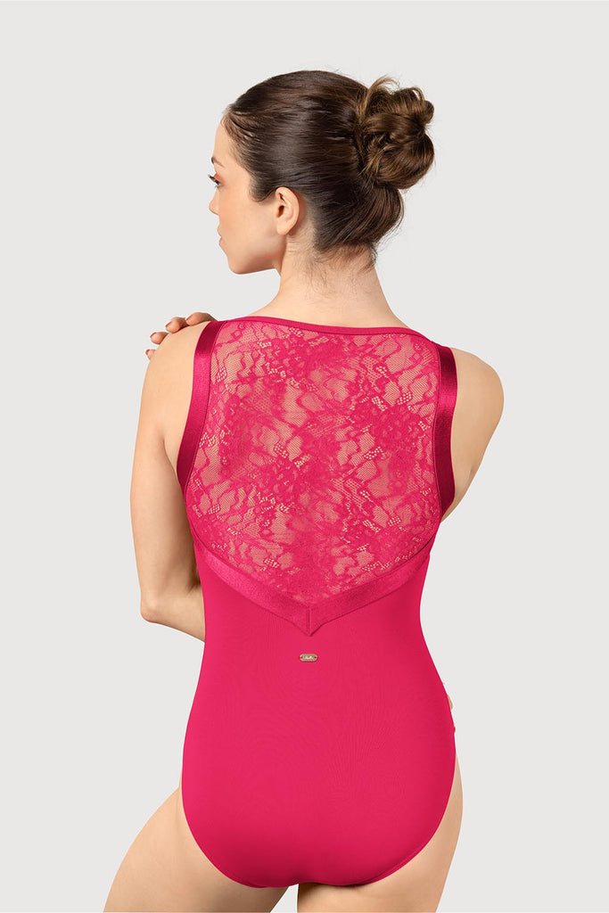  LM54044 - Mirella Lace Back Womens Tank Strap Leotard in  colour
