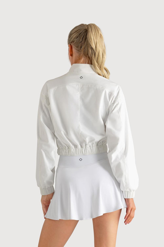  J5660Y - Cropped Bomber Jacket in  colour
