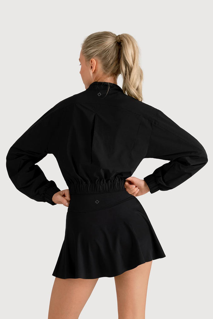  J5660Y - Cropped Bomber Jacket in  colour
