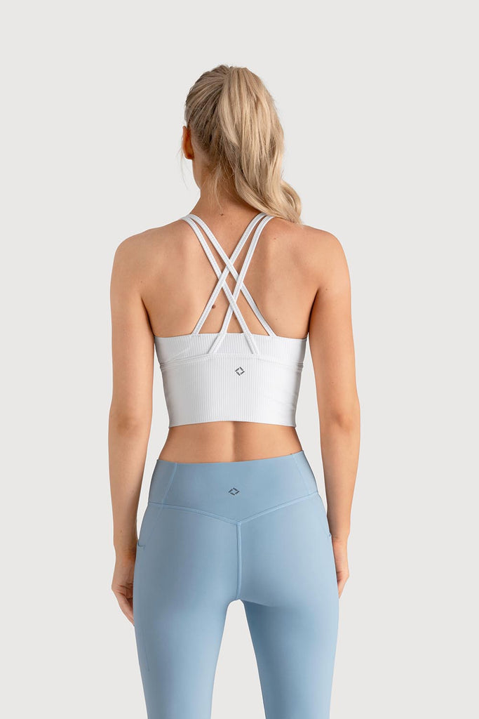  Z5480Y - Rib Sports Bra Top in  colour
