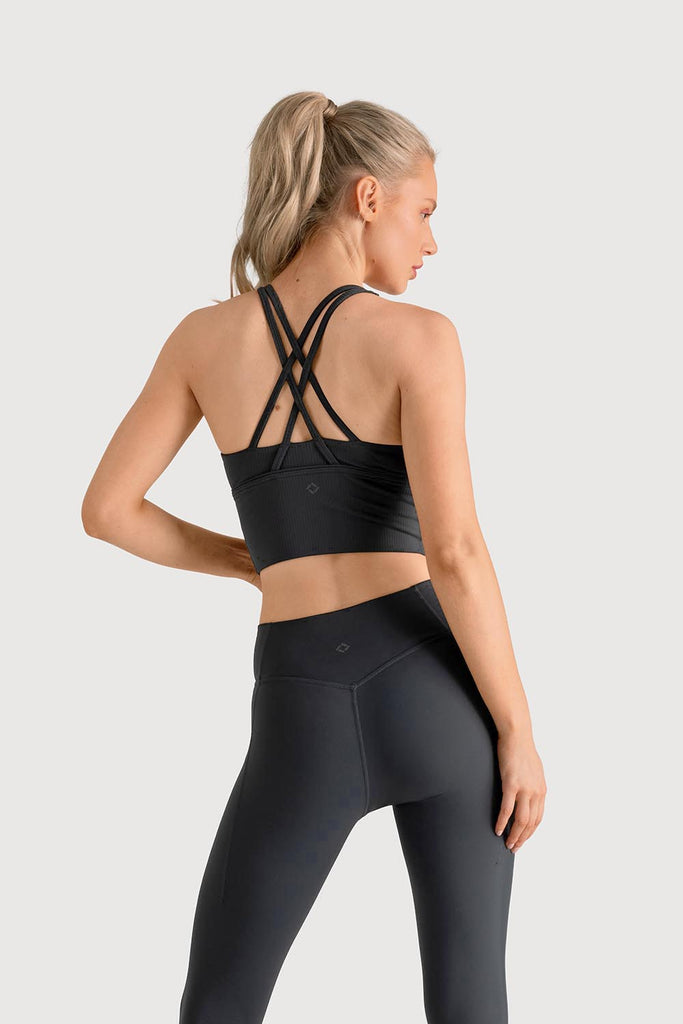  Z5480Y - Rib Sports Bra Top in  colour
