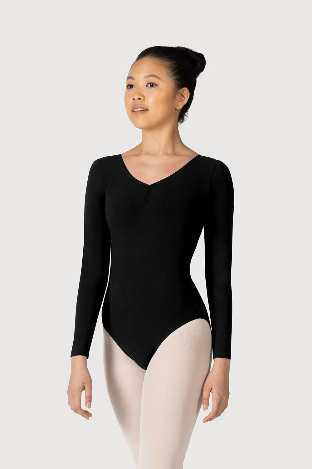 L0459 Bloch Parla Gathered Long Sleeve Womens Leotard – Bloch