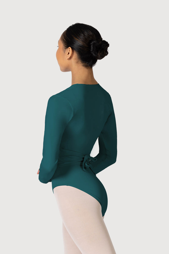  Z0858L - Bloch Overture Crossover Womens Long Sleeve Wrap Top in  colour

