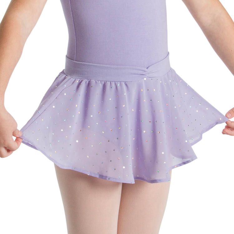 A55161G - Bloch Olesia Sequin Spotted Girls Skirt