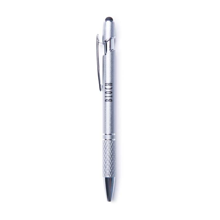 10181 - Bloch Logo Chrome Stylus Ballpoint Pen