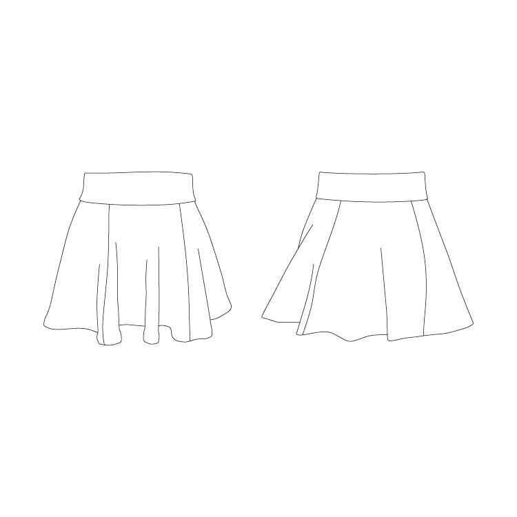 A0220 – Bloch Rondo Short Circle Womens Skirt