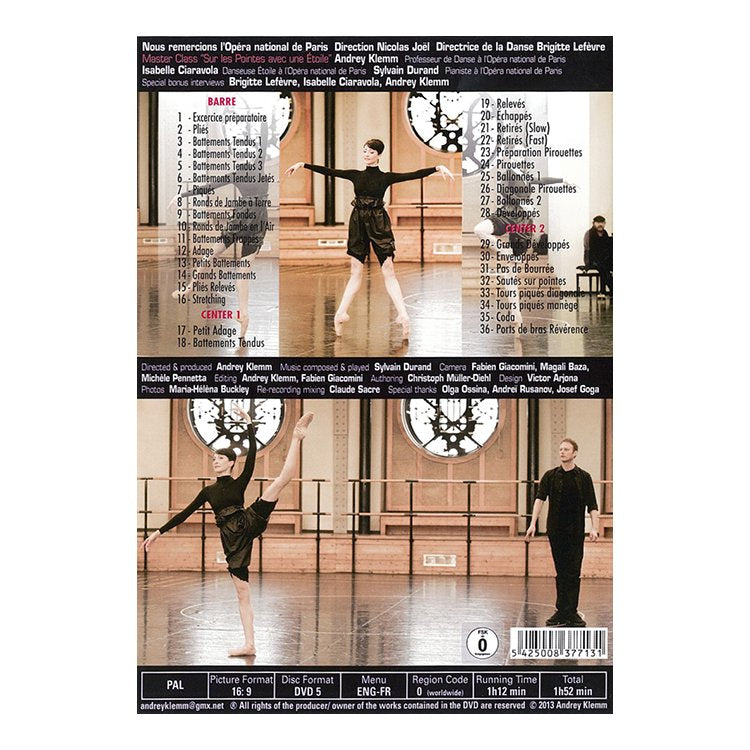 71092 – DVD Sur Les Pointes Master Class With Andrey Klemm 71092 - DVD Sur Les Pointes Master Class With Andrey Klemm in  colour
