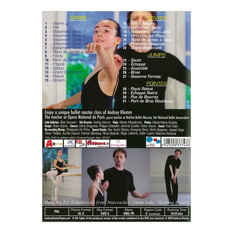 71091 – DVD Master Class Andrey Klemm & Little Ballerina  71091 - DVD Master Class Andrey Klemm & Little Ballerina in  colour
